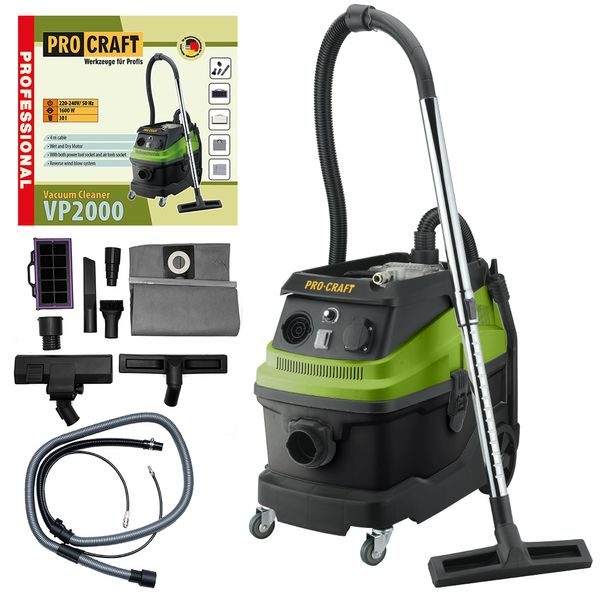 PRŮMYSLOVÝ VYSAVAČ PROCRAFT VP2000 | VP2000 PROCRAFT - VYSAVAČE PRO SUCHÉ I MOKRÉ SÁNÍ{% if zbozi.kategorie.adresa_nazvy[0] != zbozi.kategorie.nazev %} - ELEKTRICKÉ NÁŘADÍ{% endif %}