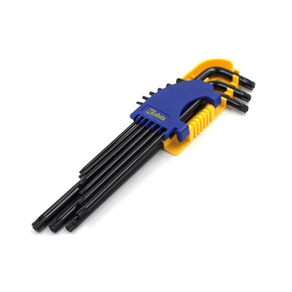 NÁSTRČKOVÉ KLÍČE SADA TORX 9 KUSŮ, DLOUHÉ, T10, T15, T20, T25, T27, T30, T40, T45, T50, CRV TRX | 02-08-9809 KUBIS - KLIČE TORX{% if zbozi.kategorie.adresa_nazvy[0] != zbozi.kategorie.nazev %} - RUČNÍ NÁŘADÍ{% endif %}
