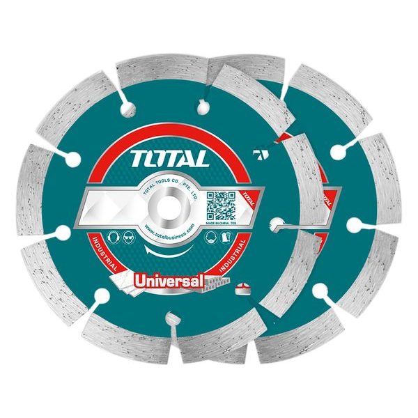 TOTAL KOTOUČ DIAMANTOVÝ ŘEZNÝ SEGMENTOVÝ, SUCHÉ I MOKRÉ ŘEZÁNÍ, 2KS, TAC21111532 - DIA KOTOUČ 115 MM{% if zbozi.kategorie.adresa_nazvy[0] != zbozi.kategorie.nazev %} - PŘÍSLUŠENSTVÍ{% endif %}
