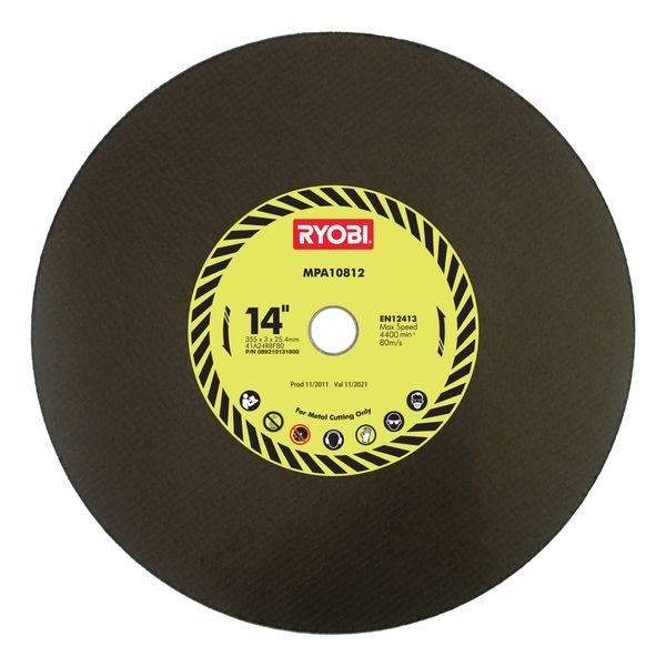 RYOBI COSB355A1 ŘEZNÝ KOTOUČ NA ŽELEZO 355 X 25,4 X 3 MM ( PRO ECO2335HG / MT 150 / MT 140 ) - PŘÍSLUŠENSTVÍ RYOBI{% if zbozi.kategorie.adresa_nazvy[0] != zbozi.kategorie.nazev %} - NÁHRADNÍ DÍLY{% endif %}