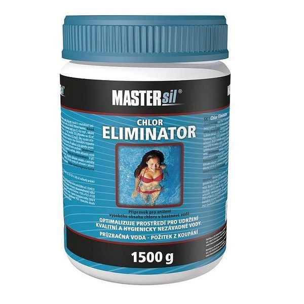 CHLOR ELIMINÁTOR MASTERSIL DÓZA 1,5KG - BAZÉNOVÉ PŘÍSLUŠENSTVÍ A CHEMIE{% if zbozi.kategorie.adresa_nazvy[0] != zbozi.kategorie.nazev %} - ZAHRADA{% endif %}