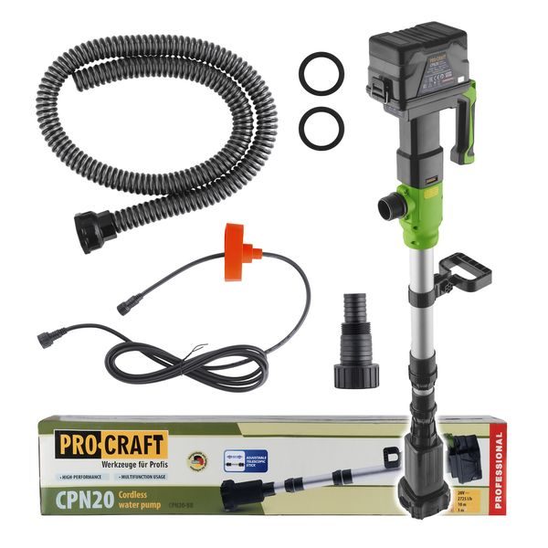 AKU PONORNÉ ČERPADLO DO SUDU PROCRAFT CPN20BB (BEZ BATERIE A NABÍJEČKY) | CPN20BB PROCRAFT - PONORNÁ ČERPADLA{% if zbozi.kategorie.adresa_nazvy[0] != zbozi.kategorie.nazev %} - ZAHRADA{% endif %}