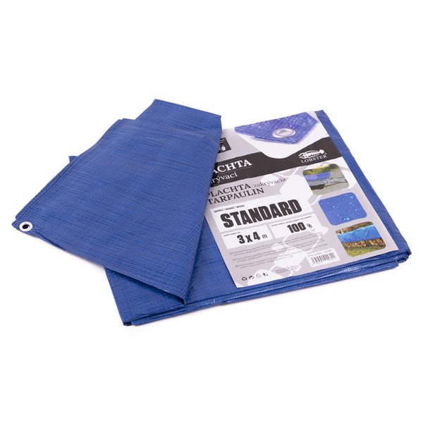 PLACHTA STANDARD MODRÁ 3X4M - PLACHTY STANDARD{% if zbozi.kategorie.adresa_nazvy[0] != zbozi.kategorie.nazev %} - DÍLNA A GARÁŽ{% endif %}