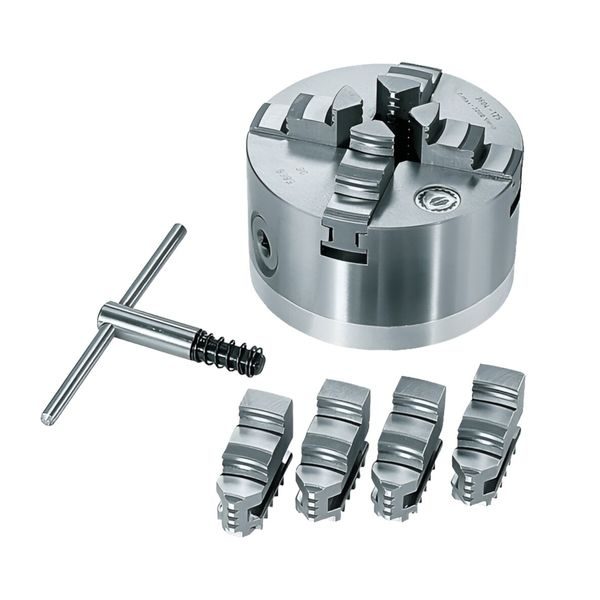 SCHEPPACH ČTYŘČELISŤOVÉ SKLÍČIDLO 125 MM PRO DM 460 T / DMS 900 / DMS 1100 - PRO SOUSTRUHY SCHEPPACH{% if zbozi.kategorie.adresa_nazvy[0] != zbozi.kategorie.nazev %} - NÁHRADNÍ DÍLY{% endif %}