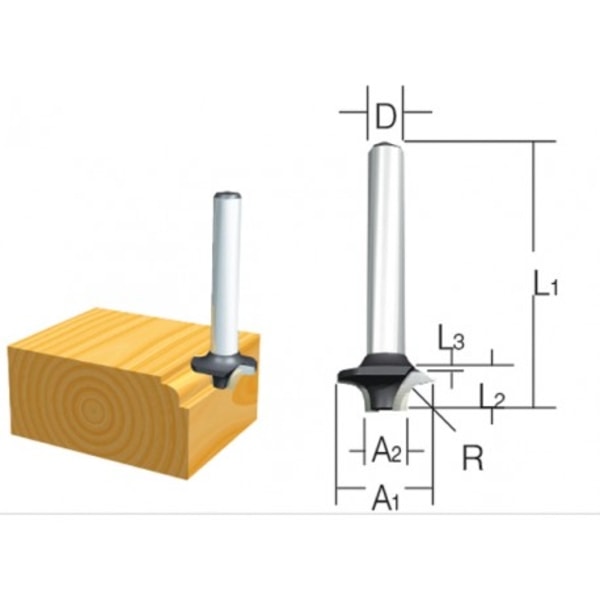 MAKITA D-09363 - FRÉZA NA ZAOBLENÉ HRANY - PRO JEDNORUČNÍ FRÉZKY{% if zbozi.kategorie.adresa_nazvy[0] != zbozi.kategorie.nazev %} - PŘÍSLUŠENSTVÍ{% endif %}