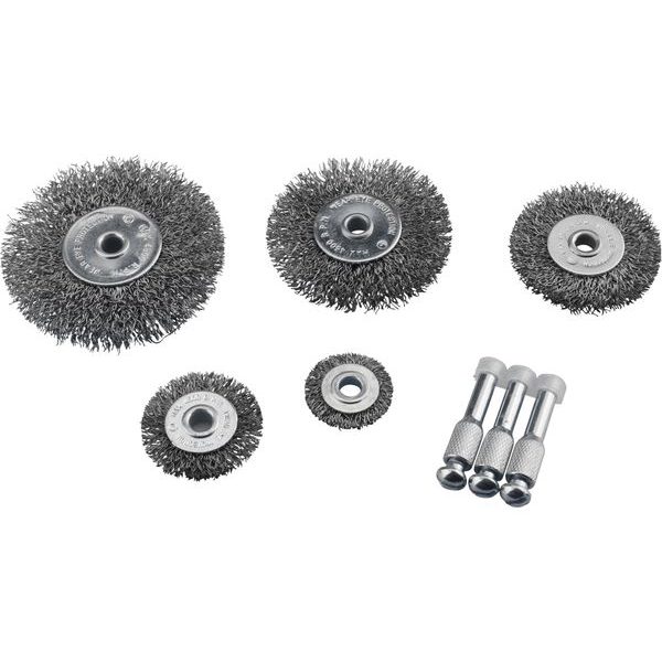 EXTOL CRAFT KARTÁČE OKRUŽNÍ OCELOVÉ, SADA 5KS, O 25-38-50-63-75MM, 1830 - KARTÁČE NA BRUSKU{% if zbozi.kategorie.adresa_nazvy[0] != zbozi.kategorie.nazev %} - PŘÍSLUŠENSTVÍ{% endif %}