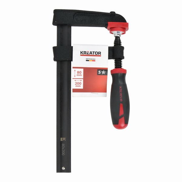 KREATOR KRTH40202 TRUHLÁŘSKÁ SVĚRKA 80X200MM HIGH QUALITY - TRUHLÁŘSKÉ SVĚRKY{% if zbozi.kategorie.adresa_nazvy[0] != zbozi.kategorie.nazev %} - RUČNÍ NÁŘADÍ{% endif %}