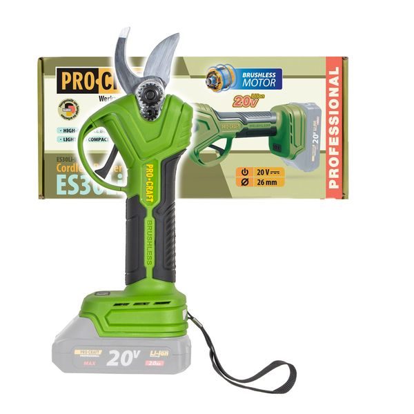 AKU NŮŽKY PROCRAFT ES30LIBB (BEZ BATERIE A NABÍJEČKY) | ES30LIBB PROCRAFT - AKU NŮŽKY NA VĚTVE{% if zbozi.kategorie.adresa_nazvy[0] != zbozi.kategorie.nazev %} - ZAHRADA{% endif %}