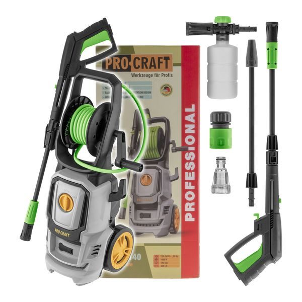 VYSOKOTLAKÝ ČISTIČ PROCRAFT CW1.8/140, 140BAR | CW1.8/140 PROCRAFT - TLAKOVÉ MYČKY ELEKTRICKÉ{% if zbozi.kategorie.adresa_nazvy[0] != zbozi.kategorie.nazev %} - ZAHRADA{% endif %}