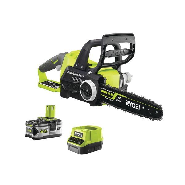 RYOBI RCS18X3050F AKU 18V ŘETĚZOVÁ PILA + BATERIE 5 AH + NABÍJEČKA ONE+ - AKU ŘETĚZOVÉ PILY{% if zbozi.kategorie.adresa_nazvy[0] != zbozi.kategorie.nazev %} - ZAHRADA{% endif %}