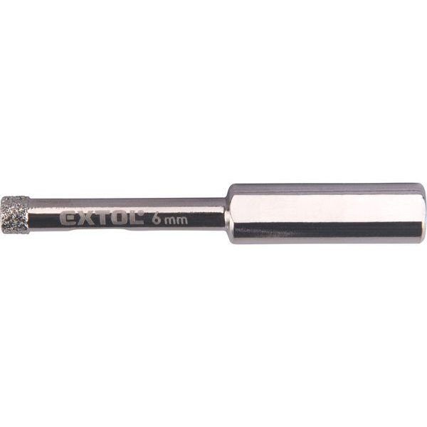 EXTOL PREMIUM KORUNKA VYKRUŽOVACÍ DIAMANTOVÁ NA SKLO A KERAMIKU, O 6MM, 8801977 - VRTÁKY DO SKLA A KERAMIKY{% if zbozi.kategorie.adresa_nazvy[0] != zbozi.kategorie.nazev %} - PŘÍSLUŠENSTVÍ{% endif %}
