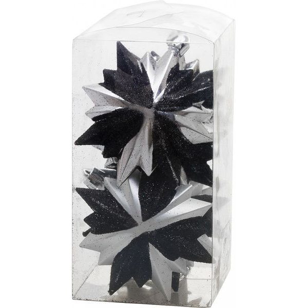 OZDOBA MAGICHOME, 8X9,5CM, 6DÍLNÁ, ČERNO-STŘÍBRNÁ - BAŇKY NA STROMEČEK, OZDOBY{% if zbozi.kategorie.adresa_nazvy[0] != zbozi.kategorie.nazev %} - DŮM A DOMÁCNOST, ELEKTRO..{% endif %}