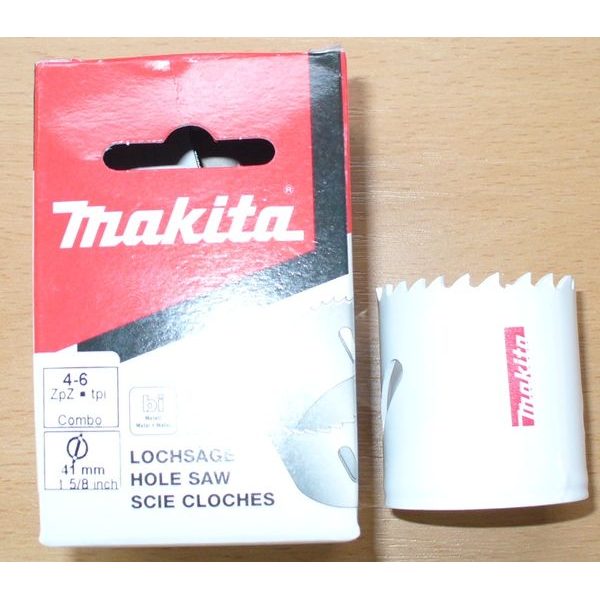 MAKITA P-52554 - DĚROVKA BIM 41MM (SE ZÁVITEM 5/8" 18UNF A OTVORY) - KORUNKY - DĚROVKY{% if zbozi.kategorie.adresa_nazvy[0] != zbozi.kategorie.nazev %} - PŘÍSLUŠENSTVÍ{% endif %}