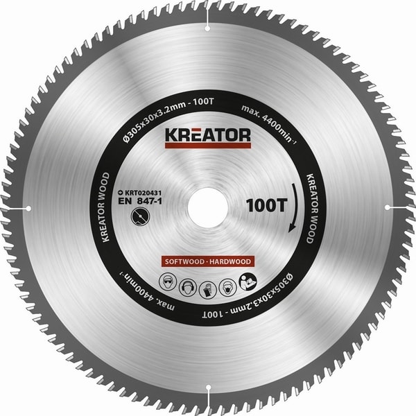 KREATOR KRT020431 PILOVÝ KOTOUČ NA DŘEVO 305MM, 100T - PRŮMĚR 255 - 270, 300 - 355{% if zbozi.kategorie.adresa_nazvy[0] != zbozi.kategorie.nazev %} - PŘÍSLUŠENSTVÍ{% endif %}