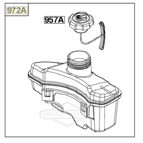 PALIVOVÁ NÁDRŽ - NÁHRADNÍ DÍLY SEKAČKA + BRIGGS{% if zbozi.kategorie.adresa_nazvy[0] != zbozi.kategorie.nazev %} - NÁHRADNÍ DÍLY{% endif %}
