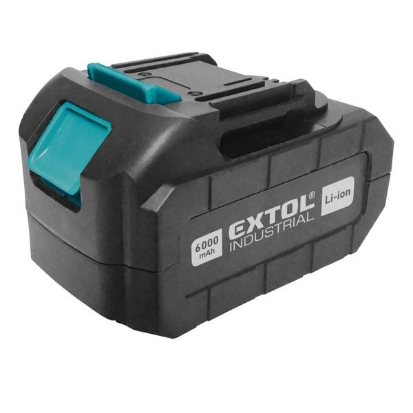 EXTOL INDUSTRIAL BATERIE AKUMULÁTOROVÁ 18V, LI-ION, 6000MAH, 8791115B6 - AKUMULÁTORY, BATERIE{% if zbozi.kategorie.adresa_nazvy[0] != zbozi.kategorie.nazev %} - NÁHRADNÍ DÍLY{% endif %}