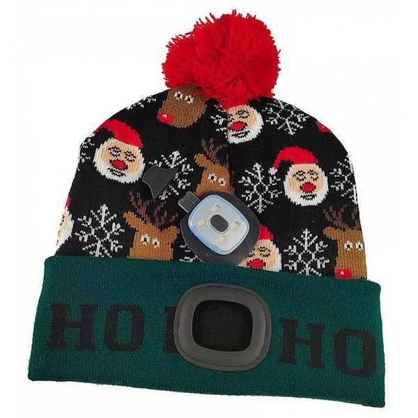 ČEPICE LED S BAMBULÍ, 4XSMD LED, USB, ZELENO-ČERNÁ, UNI - ČEPICE, KŠILTOVKY, PONOŽKY A JINÉ{% if zbozi.kategorie.adresa_nazvy[0] != zbozi.kategorie.nazev %} - PŘÍSLUŠENSTVÍ{% endif %}