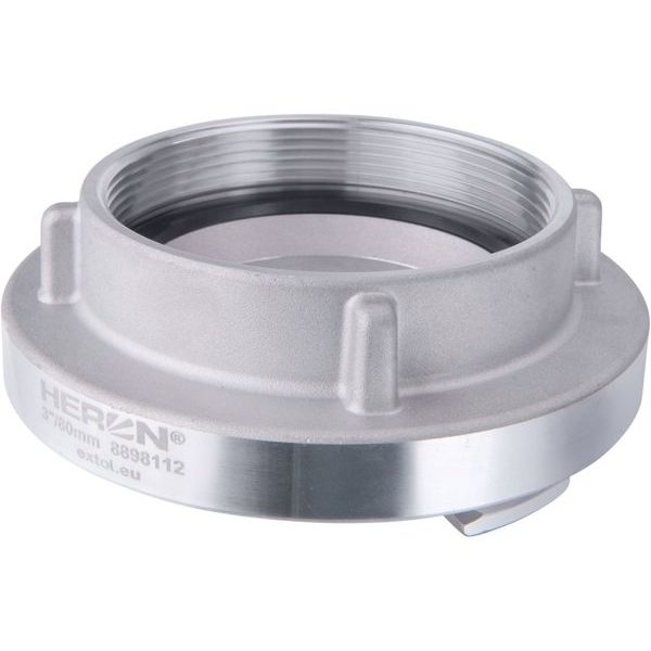 HERON-PRISLUSENSTVI SPOJKA B75 PEVNÁ, TLAKOVÉ/SACÍ TĚSNĚNÍ, VNITŘNÍ ZÁVIT G 3", HLINÍK, 8898112 - PRO ČERPADLA{% if zbozi.kategorie.adresa_nazvy[0] != zbozi.kategorie.nazev %} - ZAHRADA{% endif %}