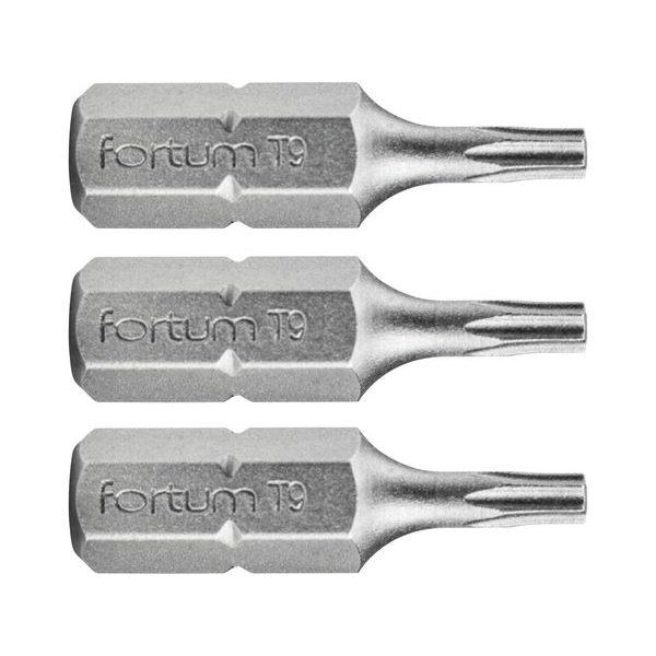 FORTUM HROT TORX, SADA 3KS, T 9X25MM, S2, 4741409 - STANDARDNÍ BITY TORX{% if zbozi.kategorie.adresa_nazvy[0] != zbozi.kategorie.nazev %} - PŘÍSLUŠENSTVÍ{% endif %}