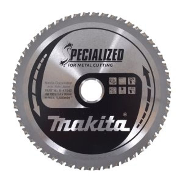 MAKITA B-47042 - KOTOUČ PILOVÝ OCEL SPECIALIZED 150X1.4X20MM 52Z (TENKÁ OCEL SPECIALIZED) = OLD B-47167 - PILOVÉ KOTOUČE{% if zbozi.kategorie.adresa_nazvy[0] != zbozi.kategorie.nazev %} - MAKITA-SHOP{% endif %}