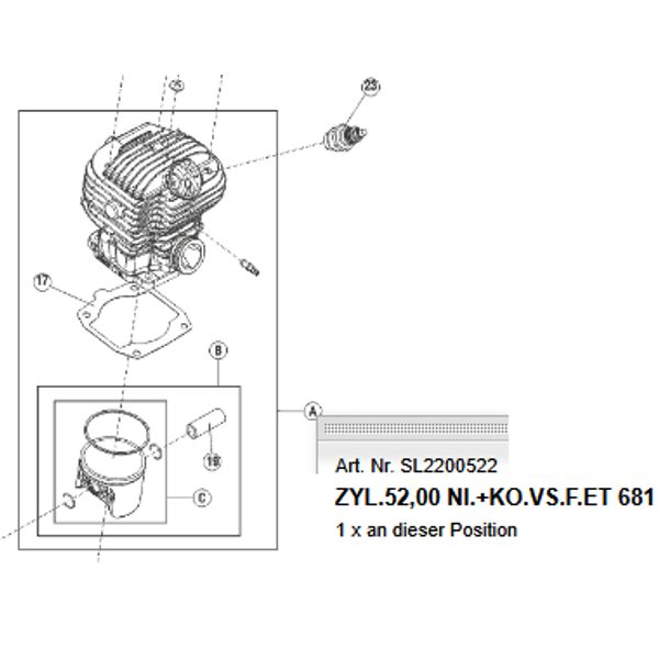 AL-KO SL2200522 ND-VÁLEC 681 SOLO - ND AL-KO{% if zbozi.kategorie.adresa_nazvy[0] != zbozi.kategorie.nazev %} - NÁHRADNÍ DÍLY{% endif %}