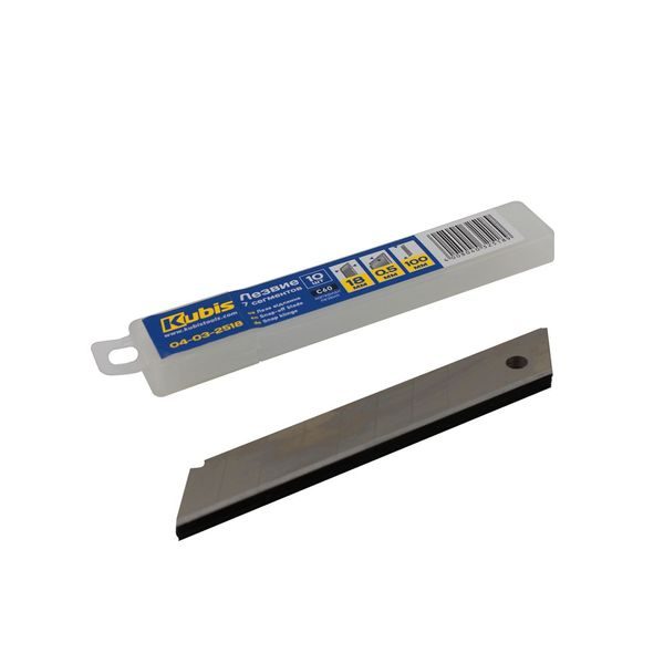 NÁHRADNÍ ČEPELE PRO VÝSUVNÝ NŮŽ 18*100*0.5 ММ, C60, 7 SEGMENTŮ, 10 KS | 04-03-2518 KUBIS - ULAMOVACÍ NOŽE{% if zbozi.kategorie.adresa_nazvy[0] != zbozi.kategorie.nazev %} - RUČNÍ NÁŘADÍ{% endif %}