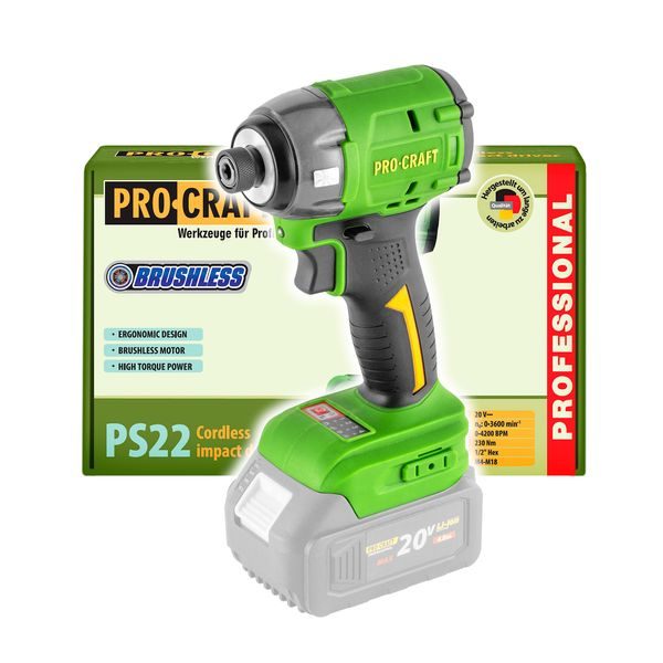 AKU RÁZOVÝ UTAHOVÁK PROCRAFT PS22BB (BEZ BATERIE A NABÍJEČKY) | PS22BB PROCRAFT - UTAHOVÁK BEZ AKU 18V{% if zbozi.kategorie.adresa_nazvy[0] != zbozi.kategorie.nazev %} - AKU NÁŘADÍ{% endif %}