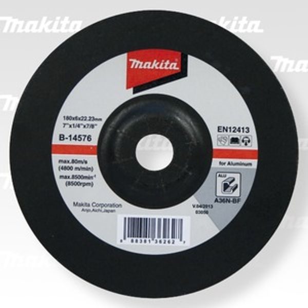 MAKITA B-14576 - BRUSNÝ KOTOUČ 180X6X22 HLINÍK=ALTP-67343 STOP - BRUSNÉ KOTOUČE NA HLINÍK{% if zbozi.kategorie.adresa_nazvy[0] != zbozi.kategorie.nazev %} - PŘÍSLUŠENSTVÍ{% endif %}