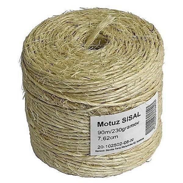 MOTOUZ SISAL 3 TUBEPACK 90M, 230G - PROVÁZKY{% if zbozi.kategorie.adresa_nazvy[0] != zbozi.kategorie.nazev %} - STAVEBNÍ TECHNIKA{% endif %}