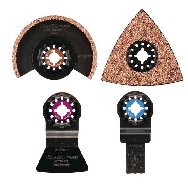 MAKITA B-67496 - SADA NÁSTROJŮ PRO MULTITOOL STARLOCK 4 KS V PAPÍROVÉ KRABIČCE - NEROZŘAZENO{% if zbozi.kategorie.adresa_nazvy[0] != zbozi.kategorie.nazev %} - MAKITA-SHOP{% endif %}