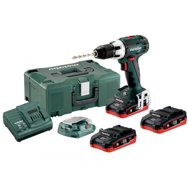 METABO BS 18 LT SET 3X 3,1 AH AKUMULÁTOROVÝ VRTACÍ ŠROUBOVÁK - AKU ŠROUBOVÁK 18V - 20V{% if zbozi.kategorie.adresa_nazvy[0] != zbozi.kategorie.nazev %} - AKU NÁŘADÍ{% endif %}