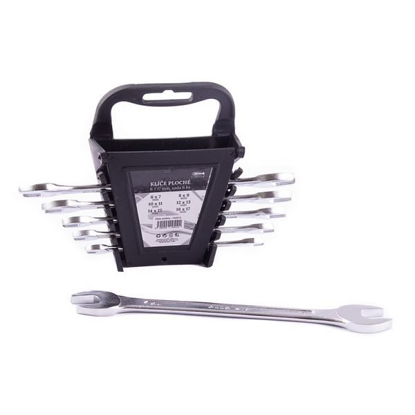 KLÍČE PLOCHÉ LESKLÉ 6-17MM, 6KS - SADY KLÍČŮ - OČKOVÉ{% if zbozi.kategorie.adresa_nazvy[0] != zbozi.kategorie.nazev %} - RUČNÍ NÁŘADÍ{% endif %}