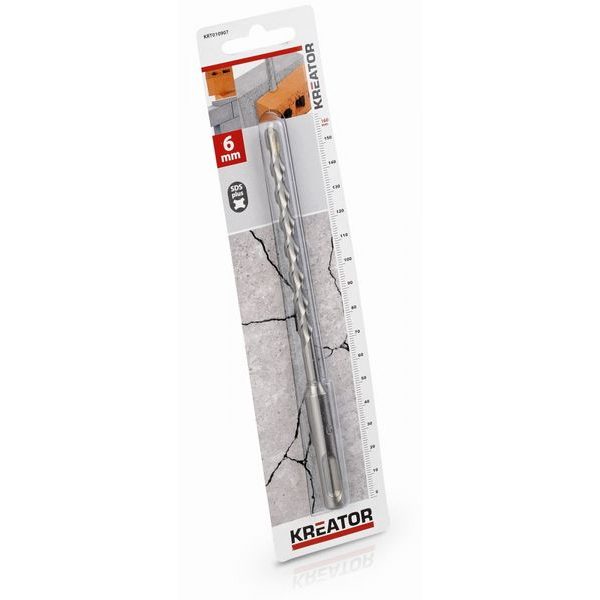 KREATOR KRT010907 VRTÁK SDS PLUS DO BETONU 6X160 MM - VRTÁKY DVOUBŘITÉ SDS-PLUS{% if zbozi.kategorie.adresa_nazvy[0] != zbozi.kategorie.nazev %} - PŘÍSLUŠENSTVÍ{% endif %}