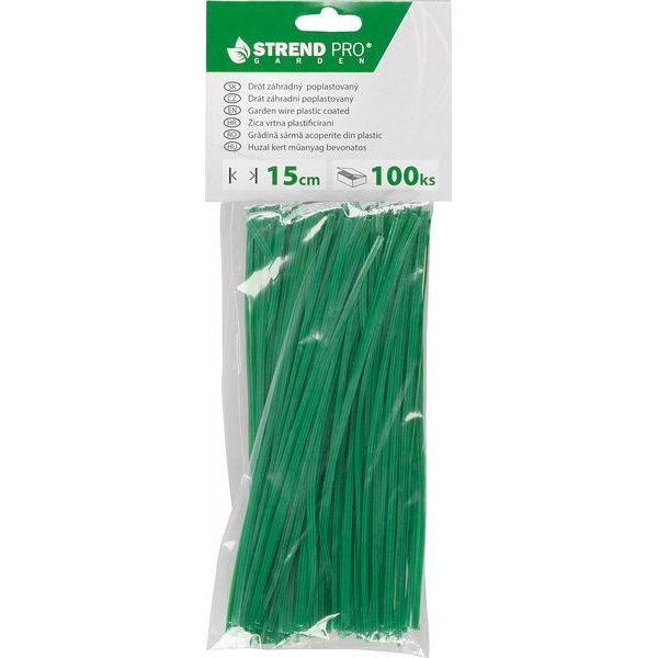 VAZACÍ DRÁT ZAHRADNÍ POPLASTOVANÝ KRÁCENÝ GARDENTWIST PVC 0,4X3,0X150MM, 100KS - VÁZACÍ A ZAHRADNÍ DRÁT{% if zbozi.kategorie.adresa_nazvy[0] != zbozi.kategorie.nazev %} - DÍLNA A GARÁŽ{% endif %}
