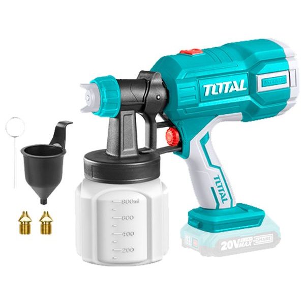 TOTAL PISTOLE STŘÍKACÍ NA BARVU AKU, 20V LI-ION, 2000MAH, BEZ BATERIE A NABÍJEČKY, TSGLI2003 - AKU SPECIALITY{% if zbozi.kategorie.adresa_nazvy[0] != zbozi.kategorie.nazev %} - AKU NÁŘADÍ{% endif %}