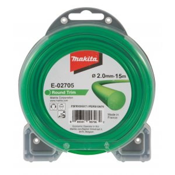 MAKITA E-02705 - STRUNA NYLONOVÁ 2,0MM, 15M, ZELENÁ, KULATÁ = OLD 369224690 - 2,0MM{% if zbozi.kategorie.adresa_nazvy[0] != zbozi.kategorie.nazev %} - ZAHRADA{% endif %}