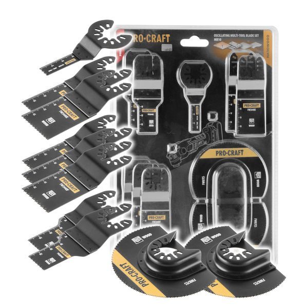 SADA NÁSTAVCŮ PRO MULTIFUNKČNÍ OSCILAČNÍ BRUSKU PROCRAFT MB10 | MB10 PROCRAFT - PRO RENOVÁTORY, MULTIBRUSKY{% if zbozi.kategorie.adresa_nazvy[0] != zbozi.kategorie.nazev %} - PŘÍSLUŠENSTVÍ{% endif %}