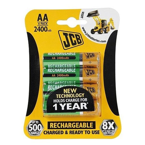 JCB RTU NIMH AA/R06, MIN.2400MAH, PŘEDNABITÁ, BLISTR 4KS - BATERIE AA, AAA, 9V ...{% if zbozi.kategorie.adresa_nazvy[0] != zbozi.kategorie.nazev %} - DŮM A DOMÁCNOST, ELEKTRO..{% endif %}