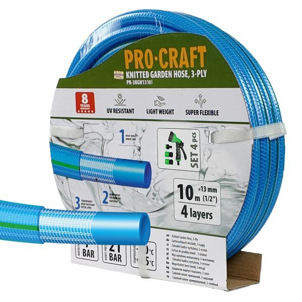 ZAHRADNÍ HADICÍ PROCRAFT PR-3KGH1310F | PR-3KGH1310F PROCRAFT - HADICE 1/2"{% if zbozi.kategorie.adresa_nazvy[0] != zbozi.kategorie.nazev %} - ZAHRADA{% endif %}