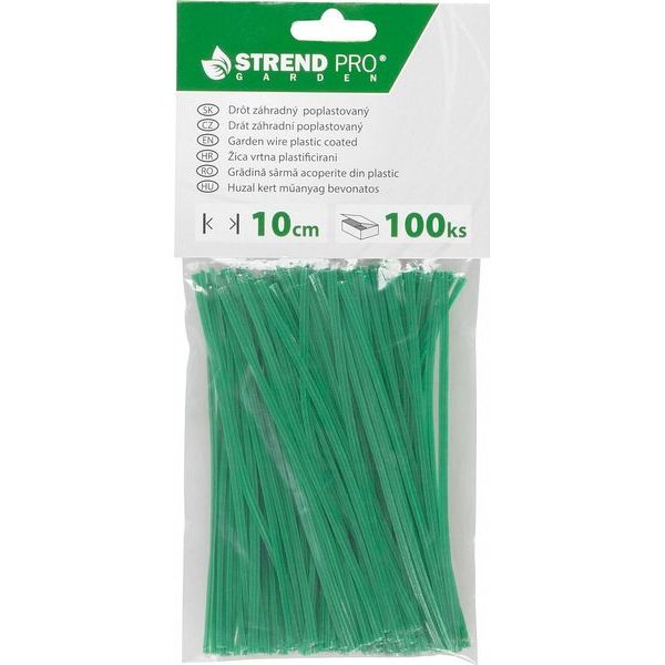 VAZACÍ DRÁT ZAHRADNÍ POPLASTOVANÝ KRÁCENÝ GARDENTWIST PVC 0,4X3,0X100MM, 100KS - VÁZACÍ A ZAHRADNÍ DRÁT{% if zbozi.kategorie.adresa_nazvy[0] != zbozi.kategorie.nazev %} - DÍLNA A GARÁŽ{% endif %}