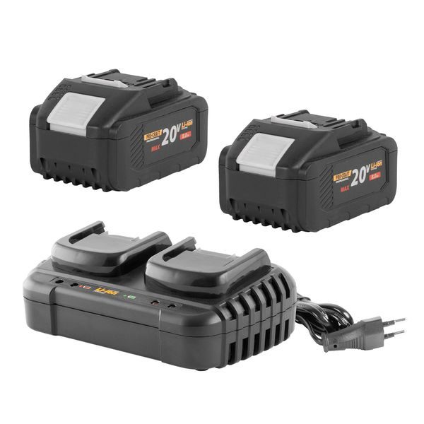 SADA AKU DVĚ BATERIE PROCRAFT 20/8 + NABÍJEČKA PROCRAFT 20/2 | S2X20/8-20/2 PROCRAFT - PŘÍSLUŠENSTVÍ PROCRAFT{% if zbozi.kategorie.adresa_nazvy[0] != zbozi.kategorie.nazev %} - NÁHRADNÍ DÍLY{% endif %}