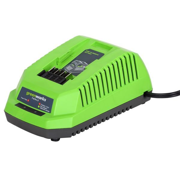 GREENWORKS G40C NABÍJEČKA 40 V - AKUMULÁTORY RYOBI, GREENWORKS, RIWALL{% if zbozi.kategorie.adresa_nazvy[0] != zbozi.kategorie.nazev %} - NÁHRADNÍ DÍLY{% endif %}