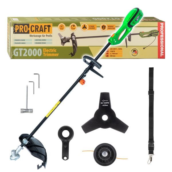 ELEKTRICKÝ KŘOVINOŘEZ PROCRAFT GT2000 | GT2000 PROCRAFT - ELEKTRICKÉ STRUNOVÉ SEKAČKY{% if zbozi.kategorie.adresa_nazvy[0] != zbozi.kategorie.nazev %} - ZAHRADA{% endif %}