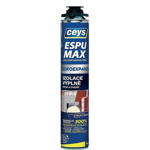 PU PĚNA CEYS ESPUMAX PRO IZOLACI A VÝPLNĚ 750ML - PĚNY{% if zbozi.kategorie.adresa_nazvy[0] != zbozi.kategorie.nazev %} - STAVEBNÍ TECHNIKA{% endif %}