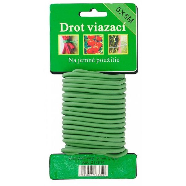 VAZACÍ DRÁT SOFTTWIST, 5MM, 5M - VÁZACÍ A ZAHRADNÍ DRÁT{% if zbozi.kategorie.adresa_nazvy[0] != zbozi.kategorie.nazev %} - DÍLNA A GARÁŽ{% endif %}
