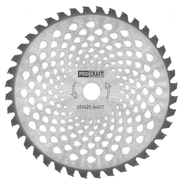 NŮŽ KŘOVINOŘEZU (KOTOUČ) (D255*25.4) 40T WILL WIN PROCRAFT | H/P-40T PROCRAFT - ŽACÍ LISTY - NOŽE{% if zbozi.kategorie.adresa_nazvy[0] != zbozi.kategorie.nazev %} - ZAHRADA{% endif %}