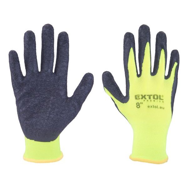 EXTOL PREMIUM RUKAVICE NYLONOVÉ, BEZEŠVÉ, POLOMÁČENÉ V LATEXU, VELIKOST 8", 8856644 - RUKAVICE PRACOVNÍ RŮZNÉ{% if zbozi.kategorie.adresa_nazvy[0] != zbozi.kategorie.nazev %} - PŘÍSLUŠENSTVÍ{% endif %}