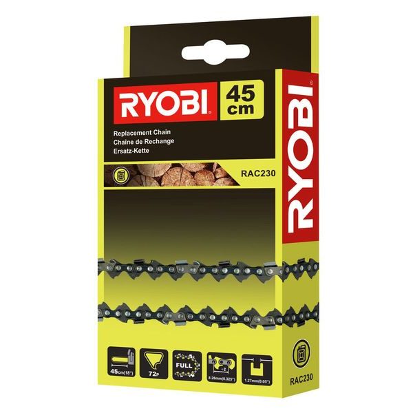 RYOBI RAC 230 45 CM ŘETĚZ (PRO RCS 4845 C) - PŘÍSLUŠENSTVÍ RYOBI{% if zbozi.kategorie.adresa_nazvy[0] != zbozi.kategorie.nazev %} - NÁHRADNÍ DÍLY{% endif %}