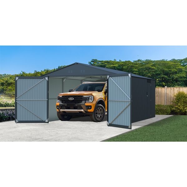 RIWALL PRO RMCG 20X13 ANTHRACITE KOVOVÁ GARÁŽ 3,8 X 6 M SE SEDLOVOU STŘECHOU ANTRACIT - PŘÍSTŘEŠKY VCHODOVÉ, PRO AUTA{% if zbozi.kategorie.adresa_nazvy[0] != zbozi.kategorie.nazev %} - DŮM A DOMÁCNOST, ELEKTRO..{% endif %}