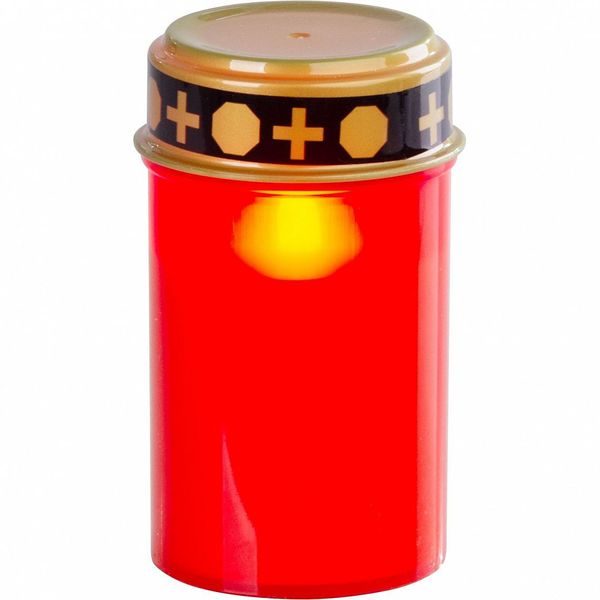 KAHAN S LED SVÍČKOU ČERVENÝ, 12CM MAGICHOME TG-10, NA HROB, (SOUČÁST BALENÍ 2XAA) - SVÍČKY, SVÍCNY A JINÉ{% if zbozi.kategorie.adresa_nazvy[0] != zbozi.kategorie.nazev %} - DŮM A DOMÁCNOST, ELEKTRO..{% endif %}